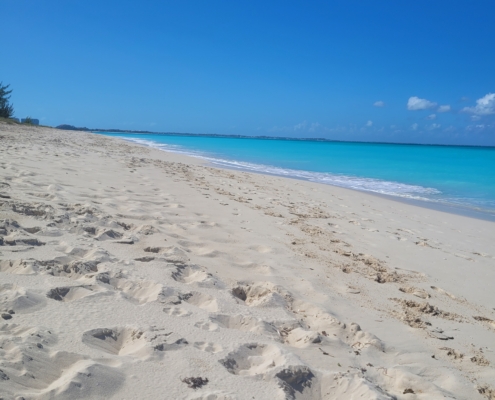 Sand on Grace Bay Beach - Providenciales - on Turks and Caicos Island